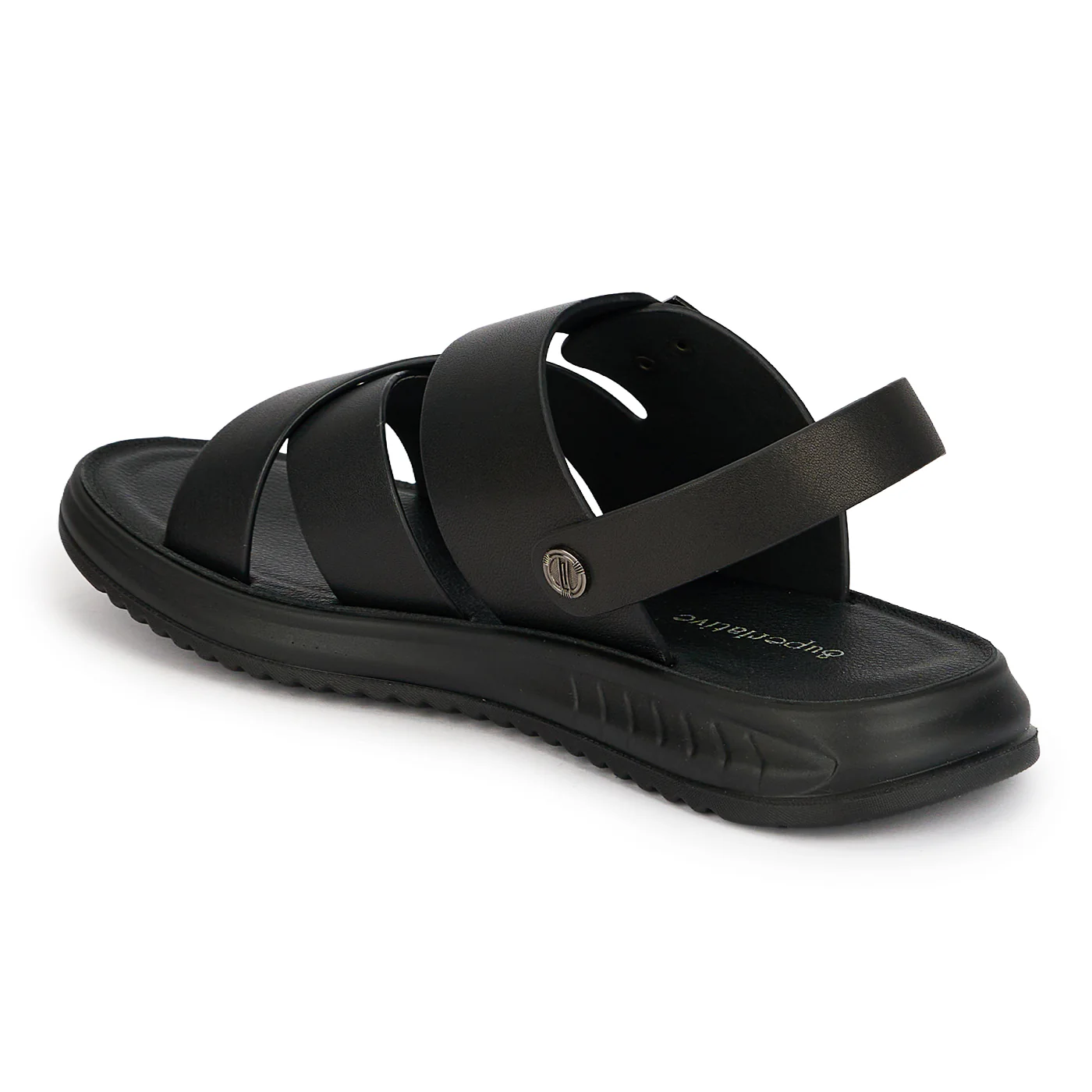 Sandale barbati din piele naturala neagra 20179 - Image 3