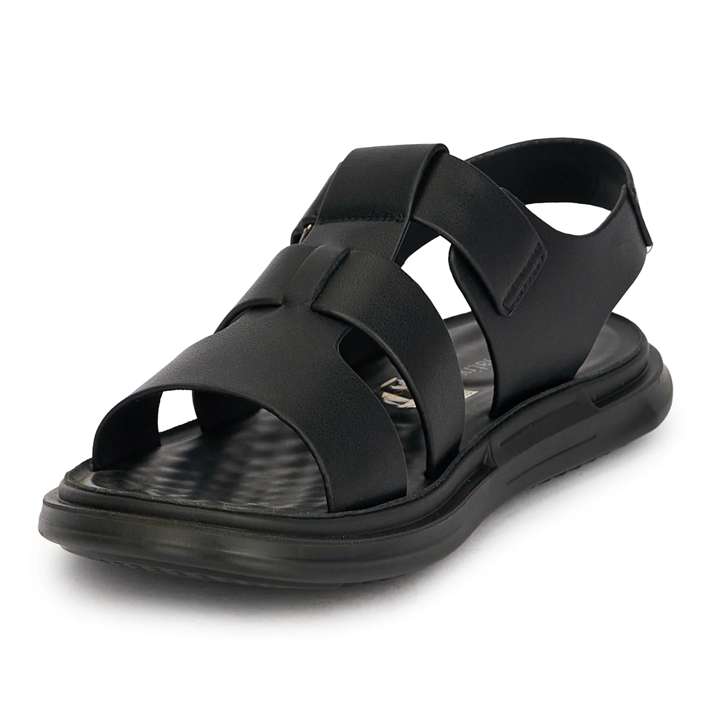 Sandale barbati din piele naturala neagra 20180 - Image 3
