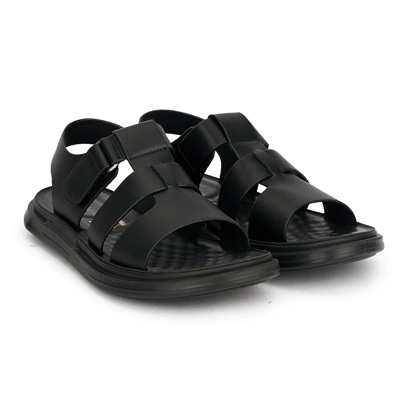 Sandale barbati din piele naturala neagra 20180 - Image 4