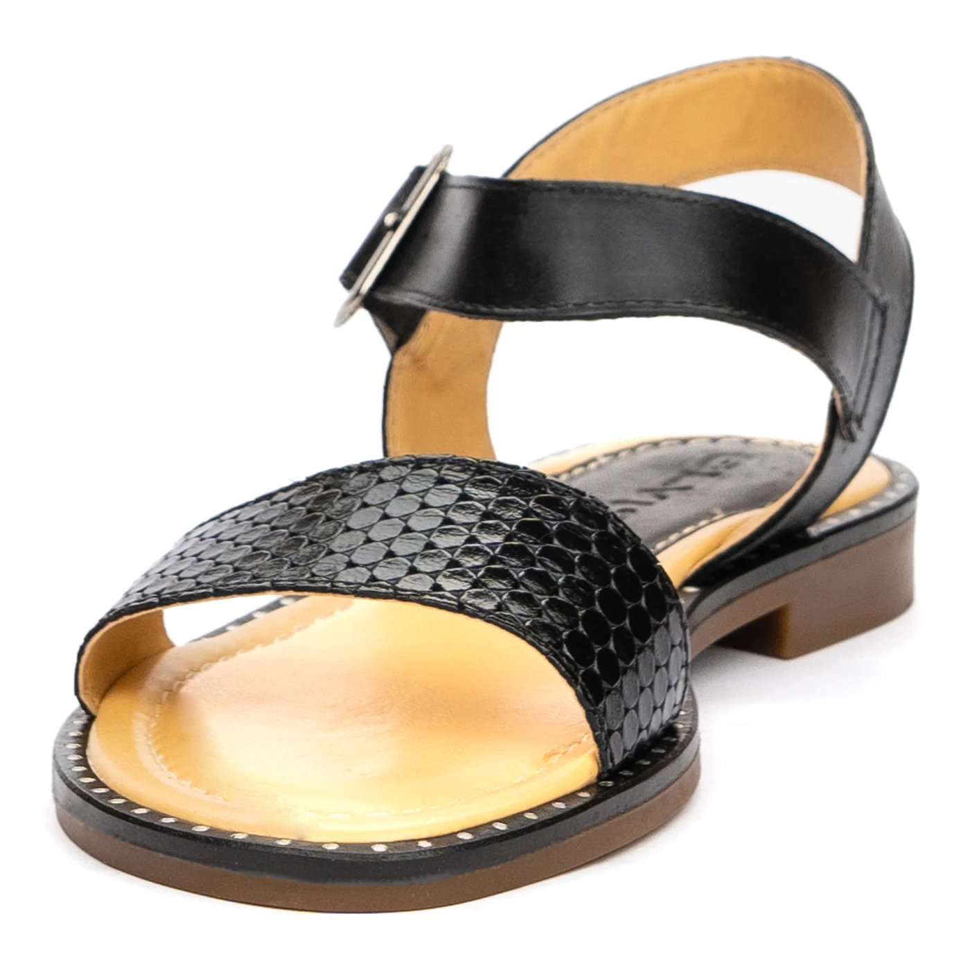 Sandale dama cu talpa joasa din piele naturala 2627 - Image 6