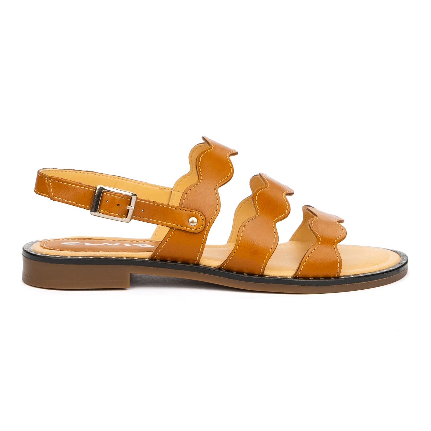 Sandale dama cu talpa joasa din piele naturala 2641 - Image 3