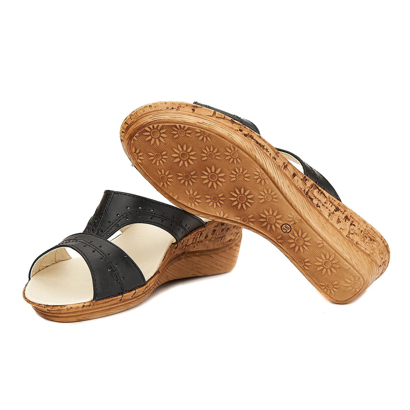 Sandale dama din piele cu platforma 2053 - Image 3