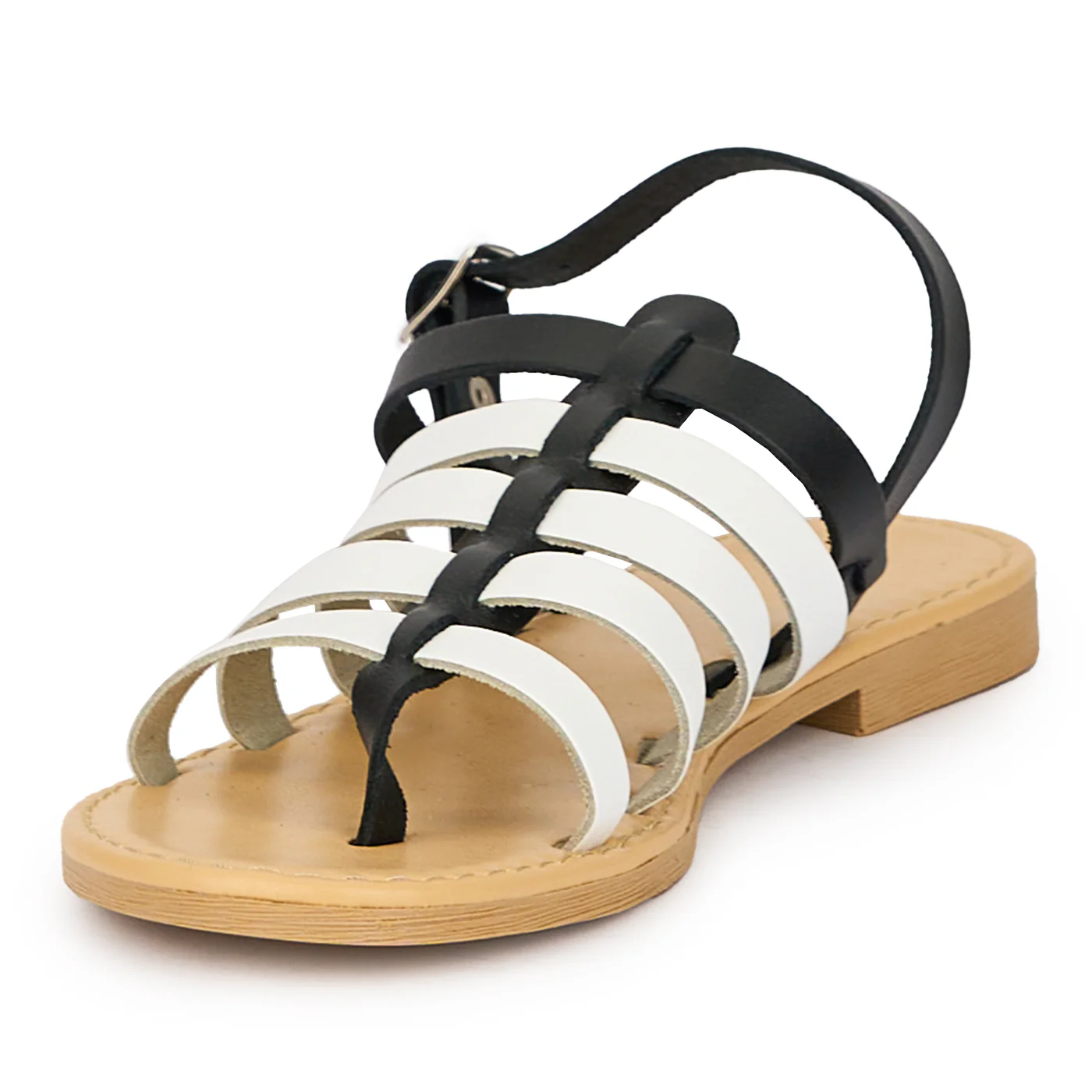 Sandale dama din piele naturala alba 15378 - Image 3