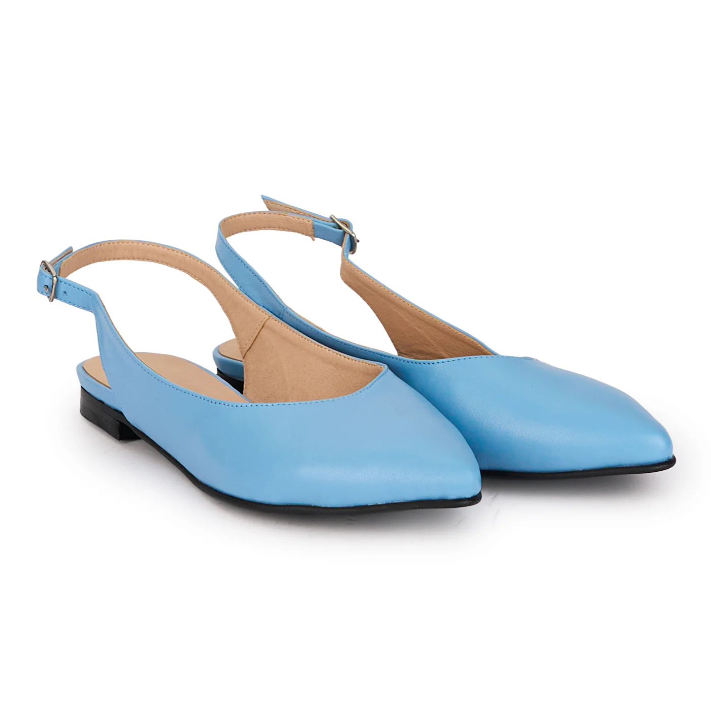 Sandale dama din piele naturala bleu 18488 - Image 4