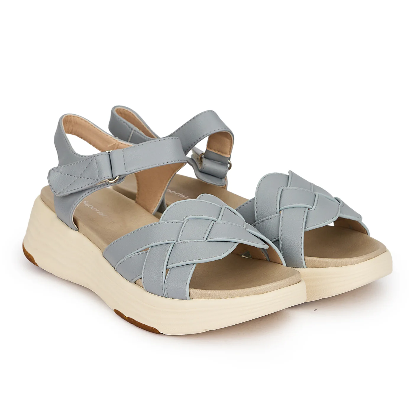Sandale dama din piele naturala bleu 19734 - Image 4