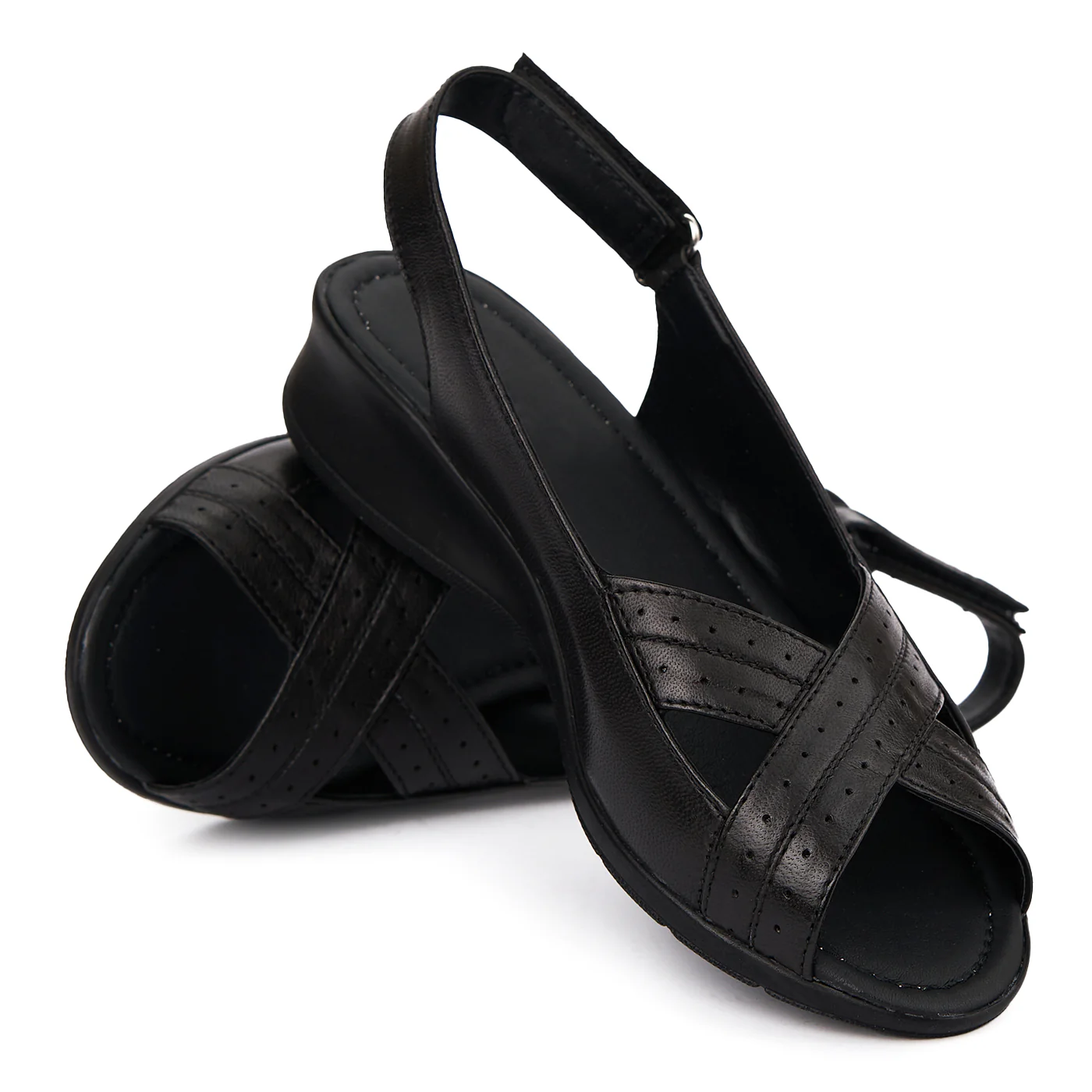 Sandale dama din piele naturala cu platforma 2376 - Image 3
