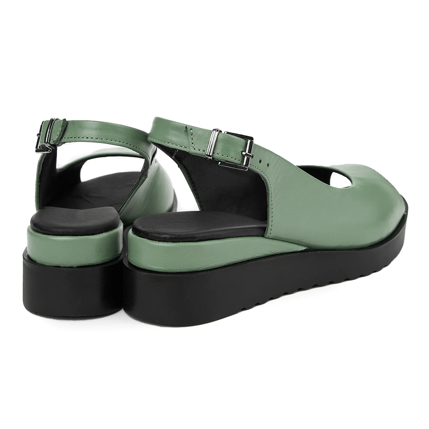 Sandale dama din piele naturala cu platforma 5 cm 18566 - Image 2