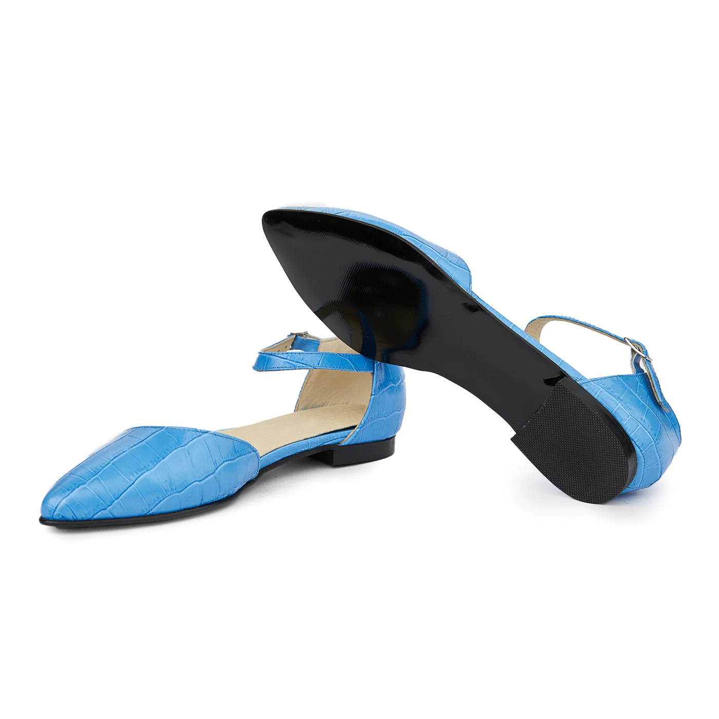 Sandale dama din piele naturala cu toc mic 5396 - Image 3