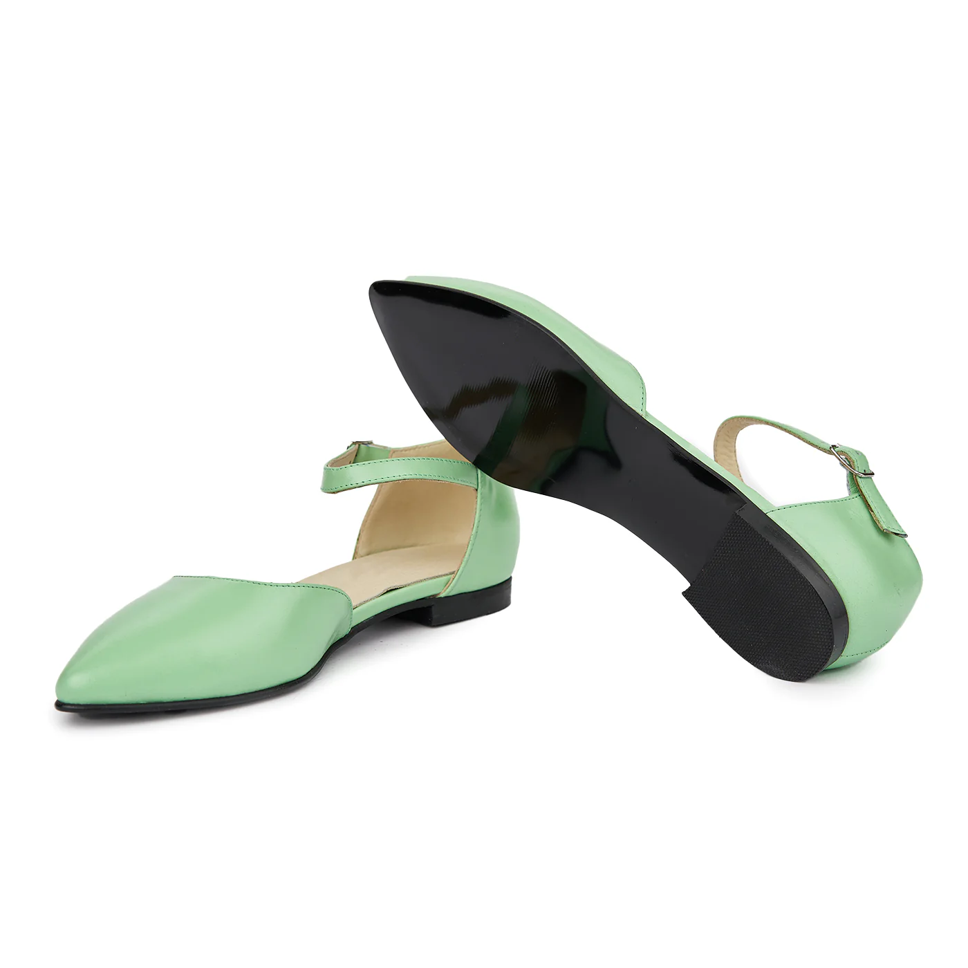 Sandale dama din piele naturala cu toc mic 5400 - Image 3