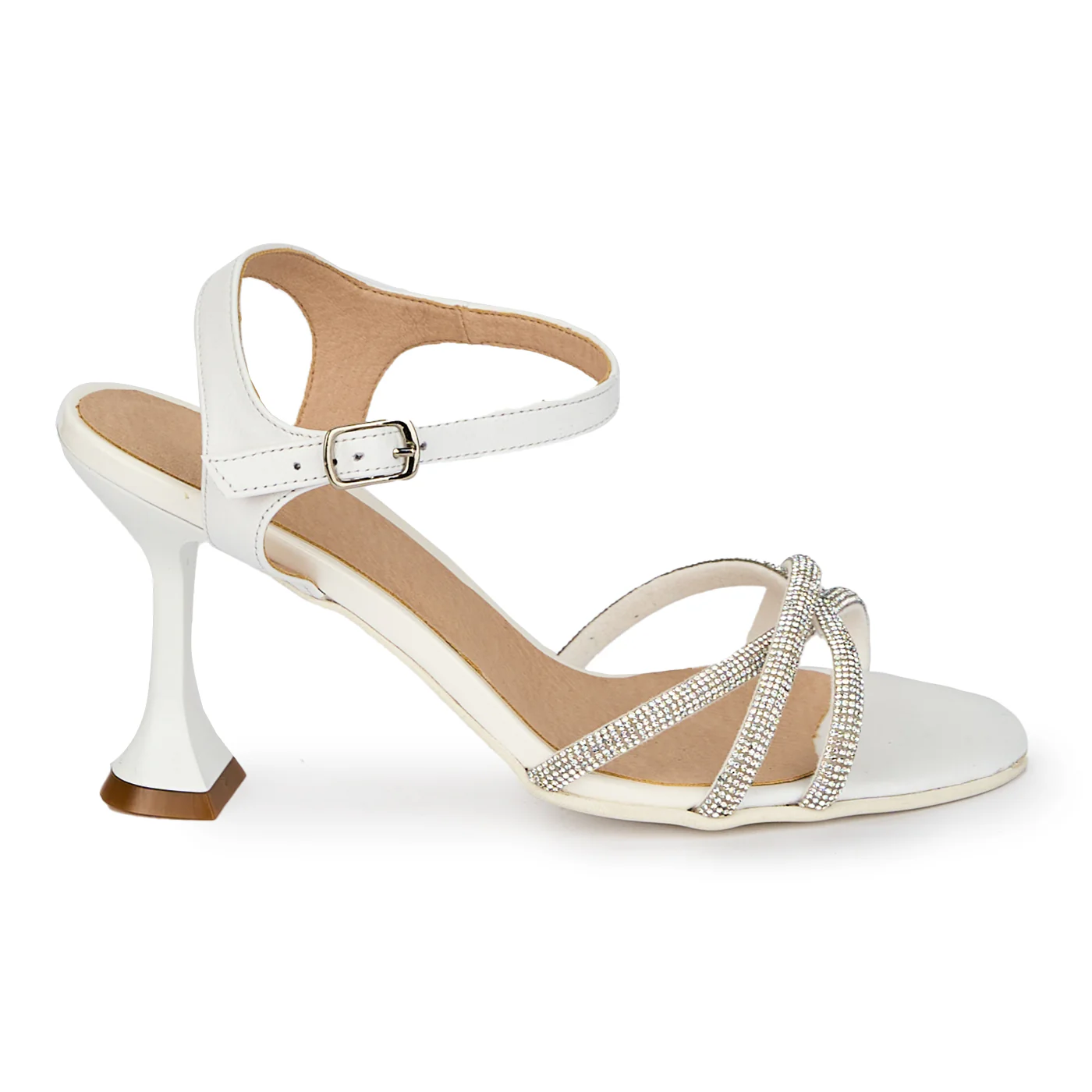 Sandale dama din piele naturala cu toc subtire 8,5 cm 17908