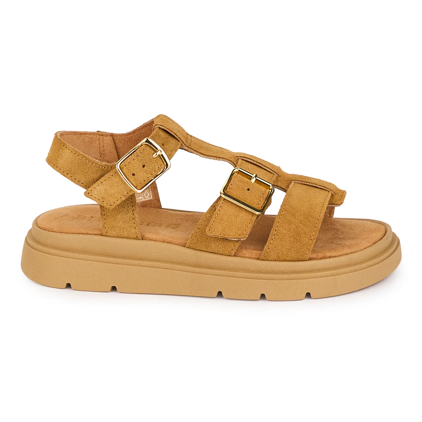 Sandale dama din piele naturala maro 18454