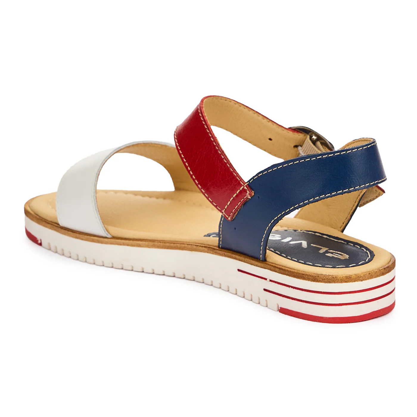 Sandale dama din piele naturala multicolor 13084 - Image 2