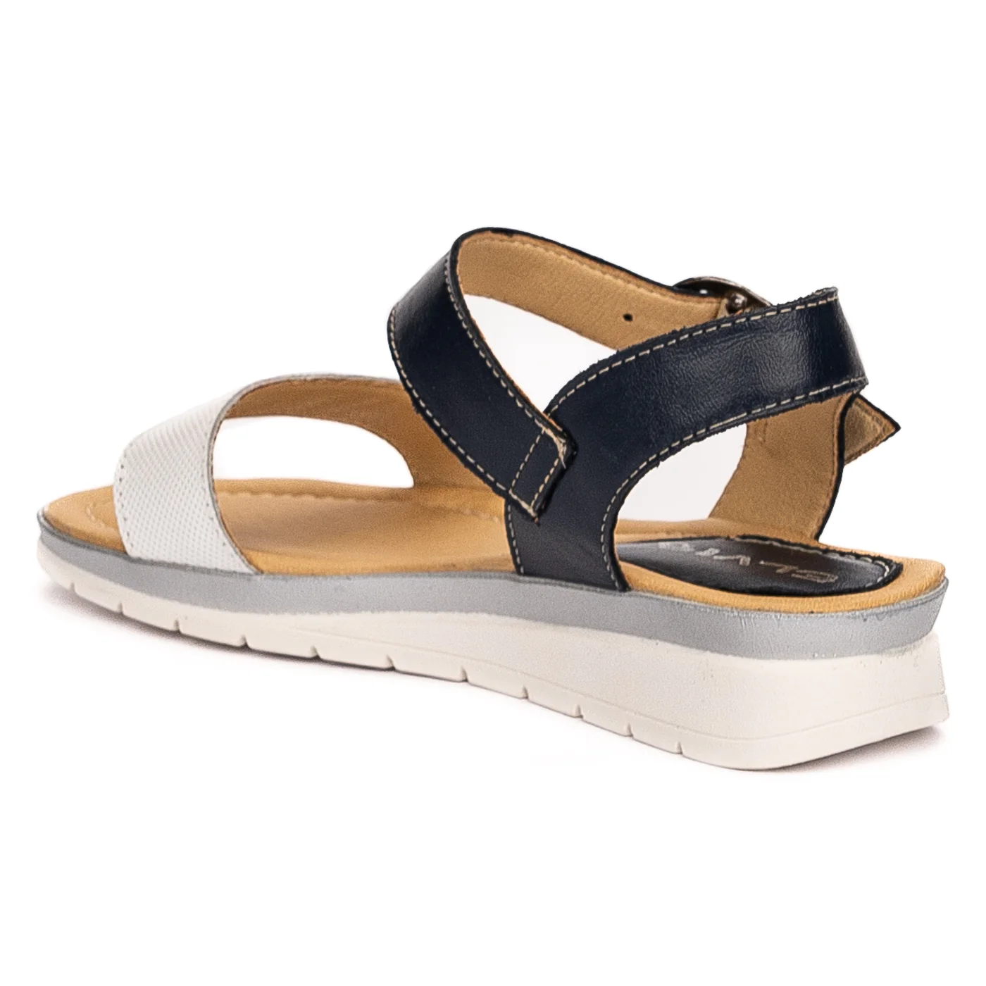Sandale dama din piele naturala multicolor 13284 - Image 2