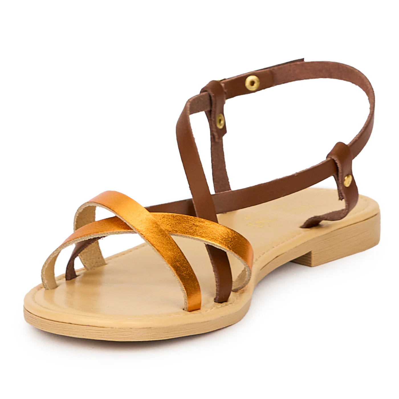 Sandale dama din piele naturala multicolor 15396 - Image 3