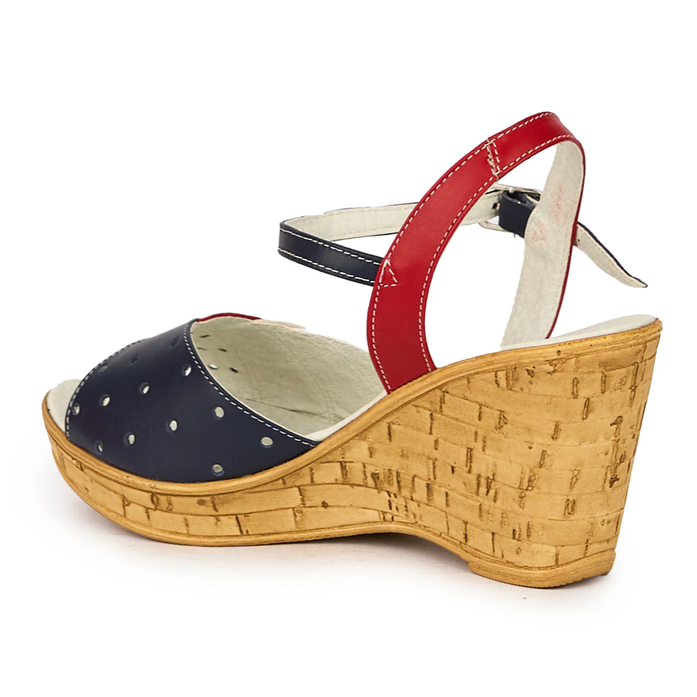 Sandale dama din piele naturala multicolor 16169 - Image 2