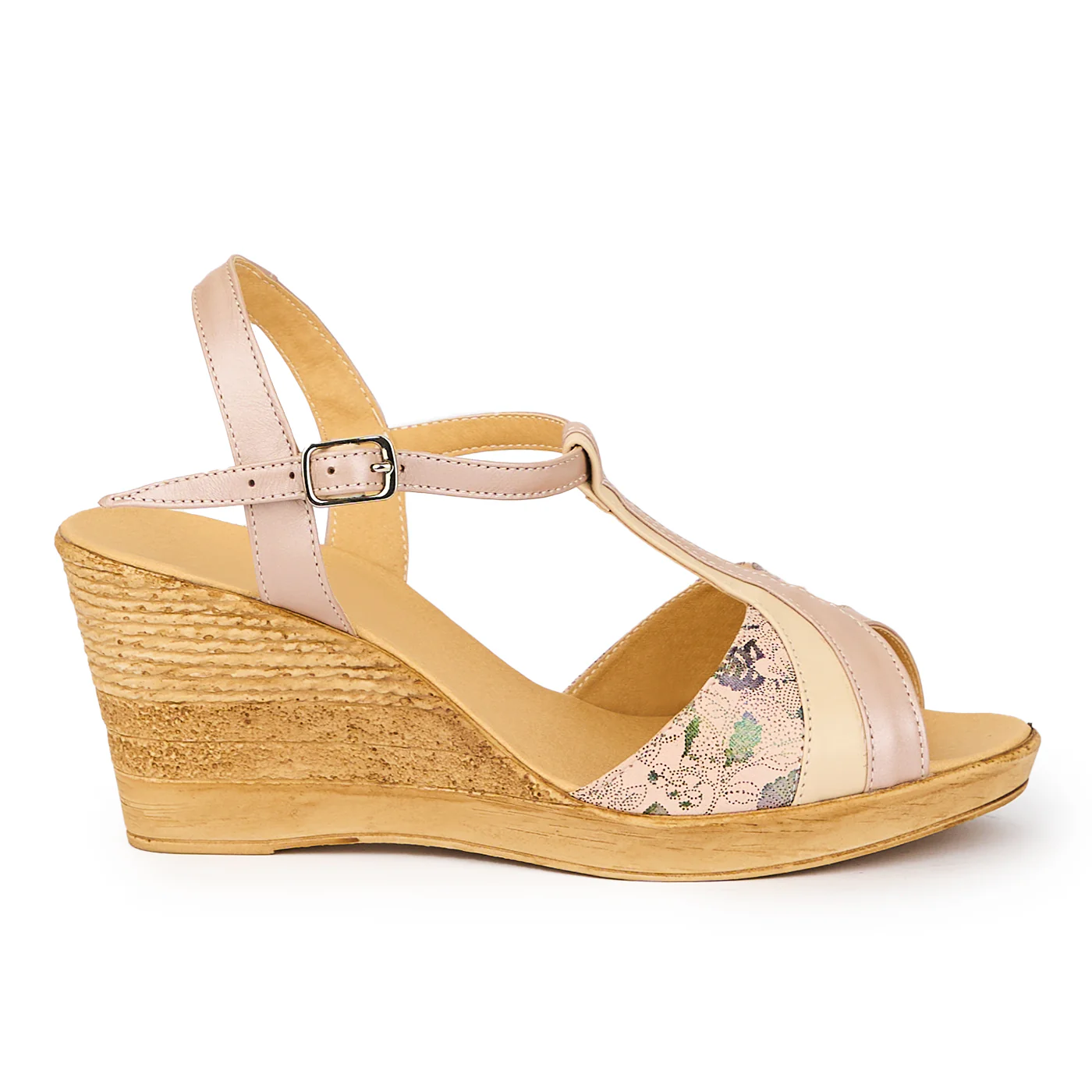 Sandale dama din piele naturala multicolor cu platforma 8 cm 15293