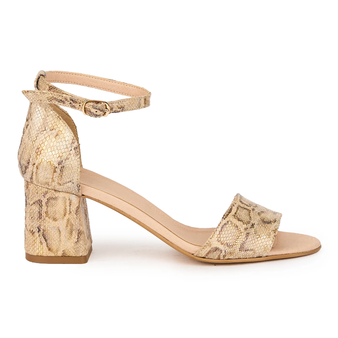 Sandale dama din piele naturala multicolor cu toc gros 6 cm 15956