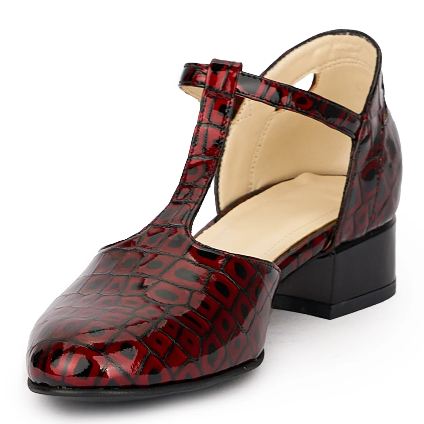 Sandale dama din piele naturala multicolor cu toc mic 3.5 cm 15987 - Image 3