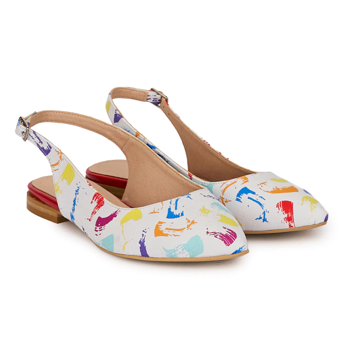 Sandale dama din piele naturala multicolora 18631 - Image 4