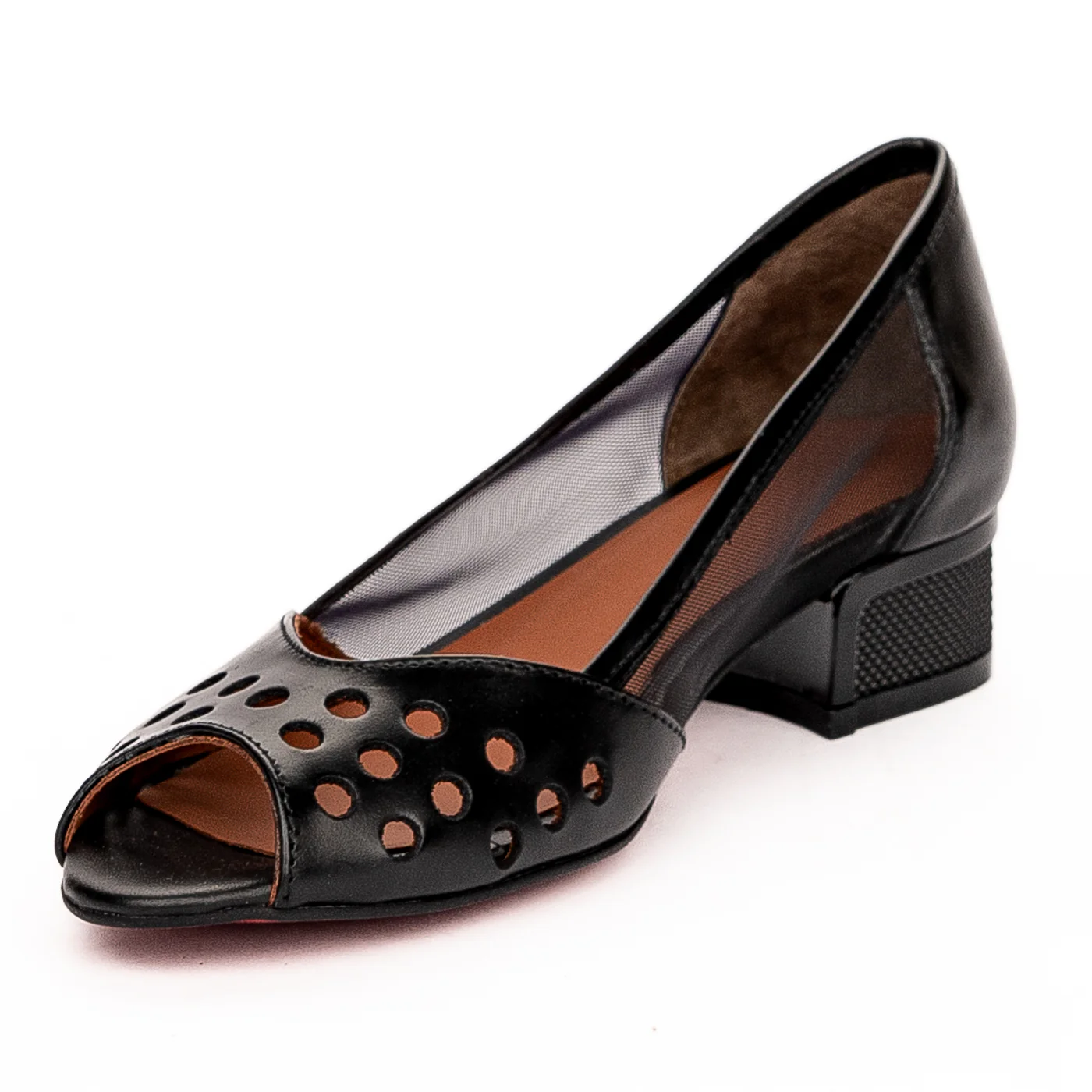 Sandale dama din piele naturala neagra 13216 - Image 3