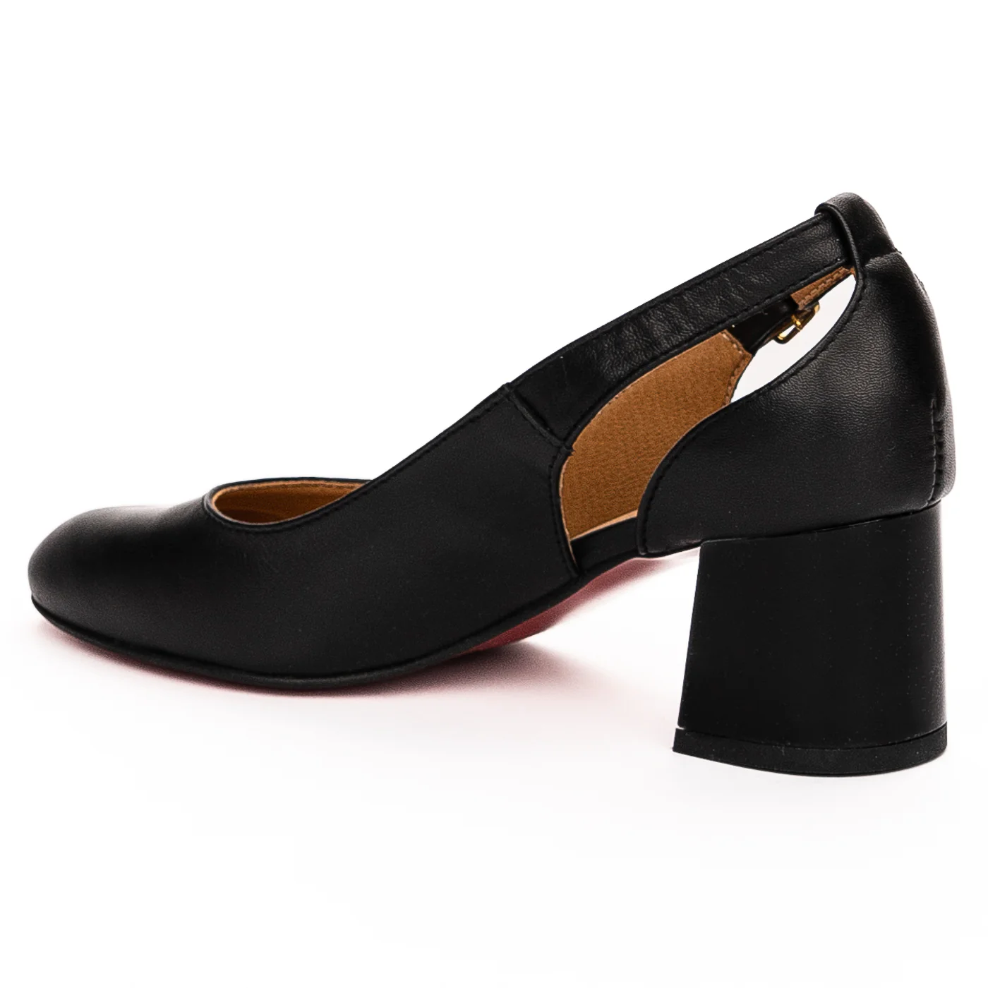 Sandale dama din piele naturala neagra 13286 - Image 2