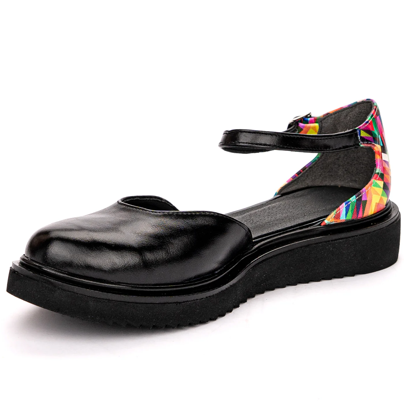 Sandale dama din piele naturala neagra 13671 - Image 3