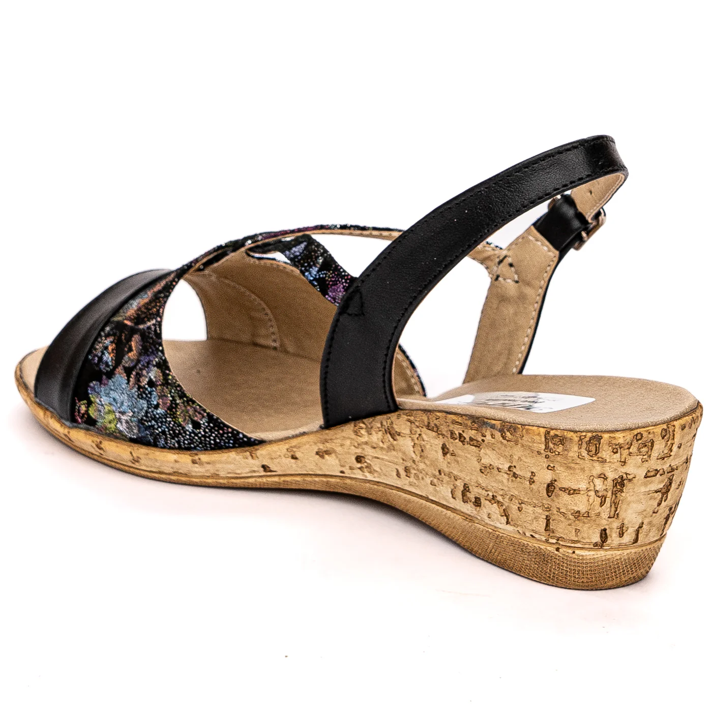 Sandale dama din piele naturala neagra 13699 - Image 2