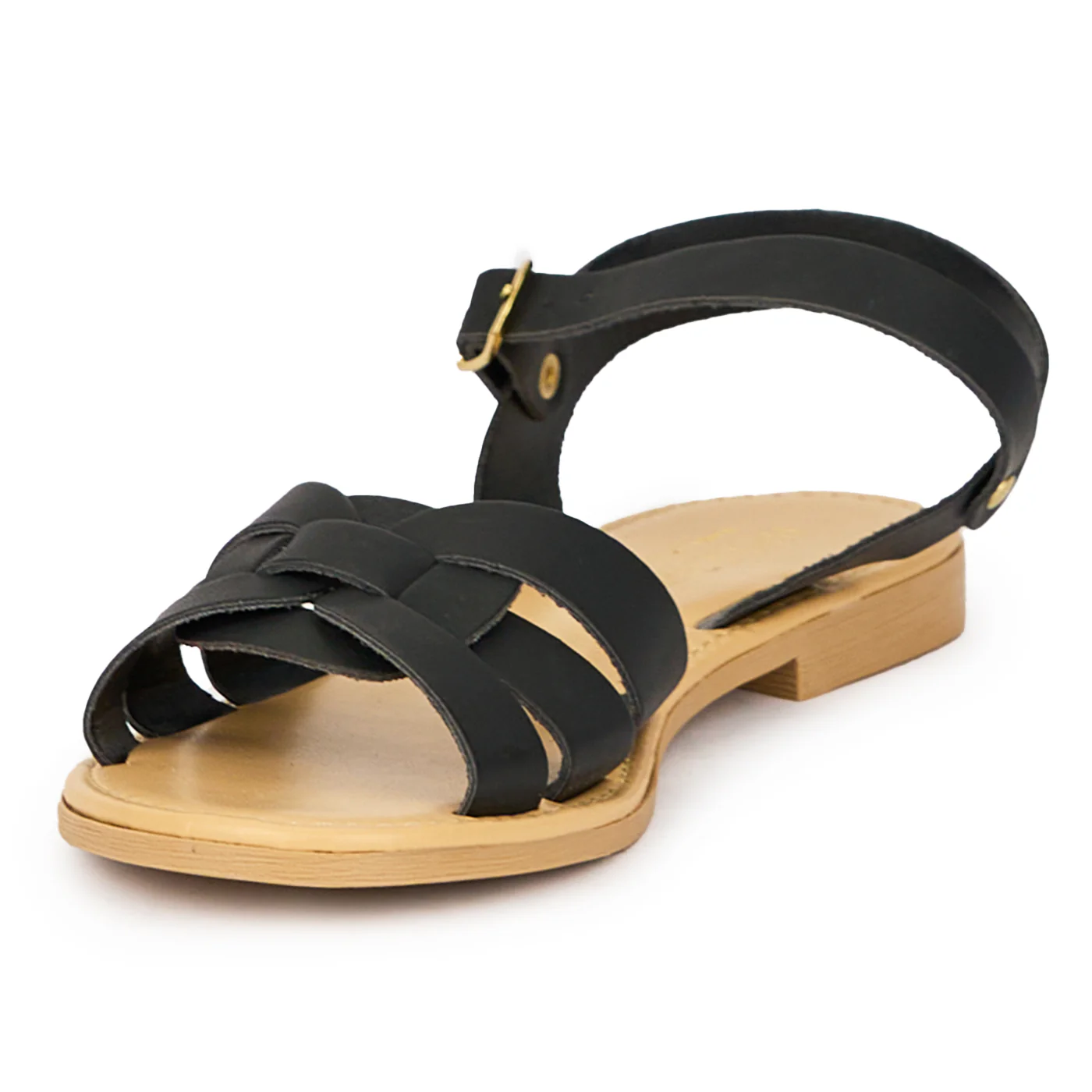 Sandale dama din piele naturala neagra 15387 - Image 3