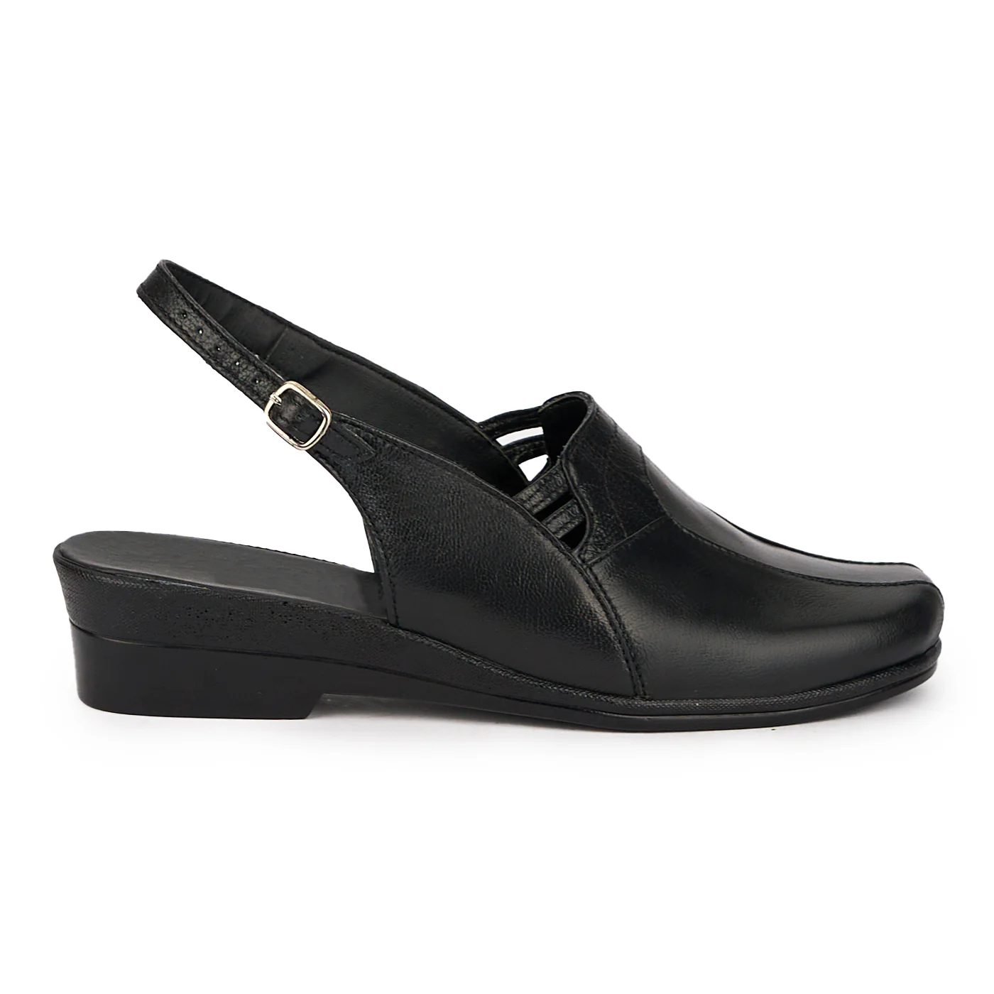 Sandale dama din piele naturala neagra 16543