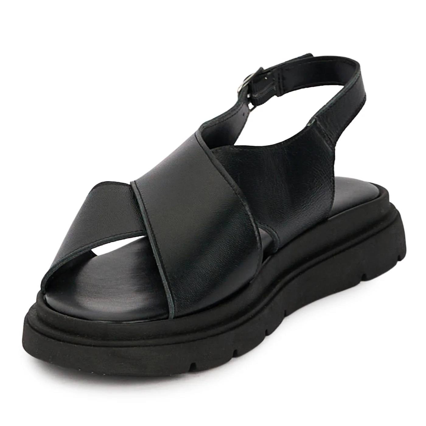 Sandale dama din piele naturala neagra 18456 - Image 3