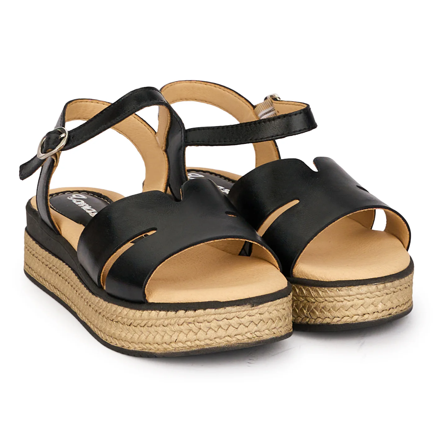 Sandale dama din piele naturala neagra 18530 - Image 4