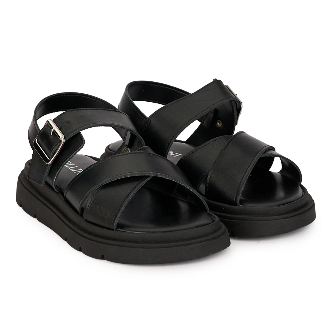 Sandale dama din piele naturala neagra 18570 - Image 4