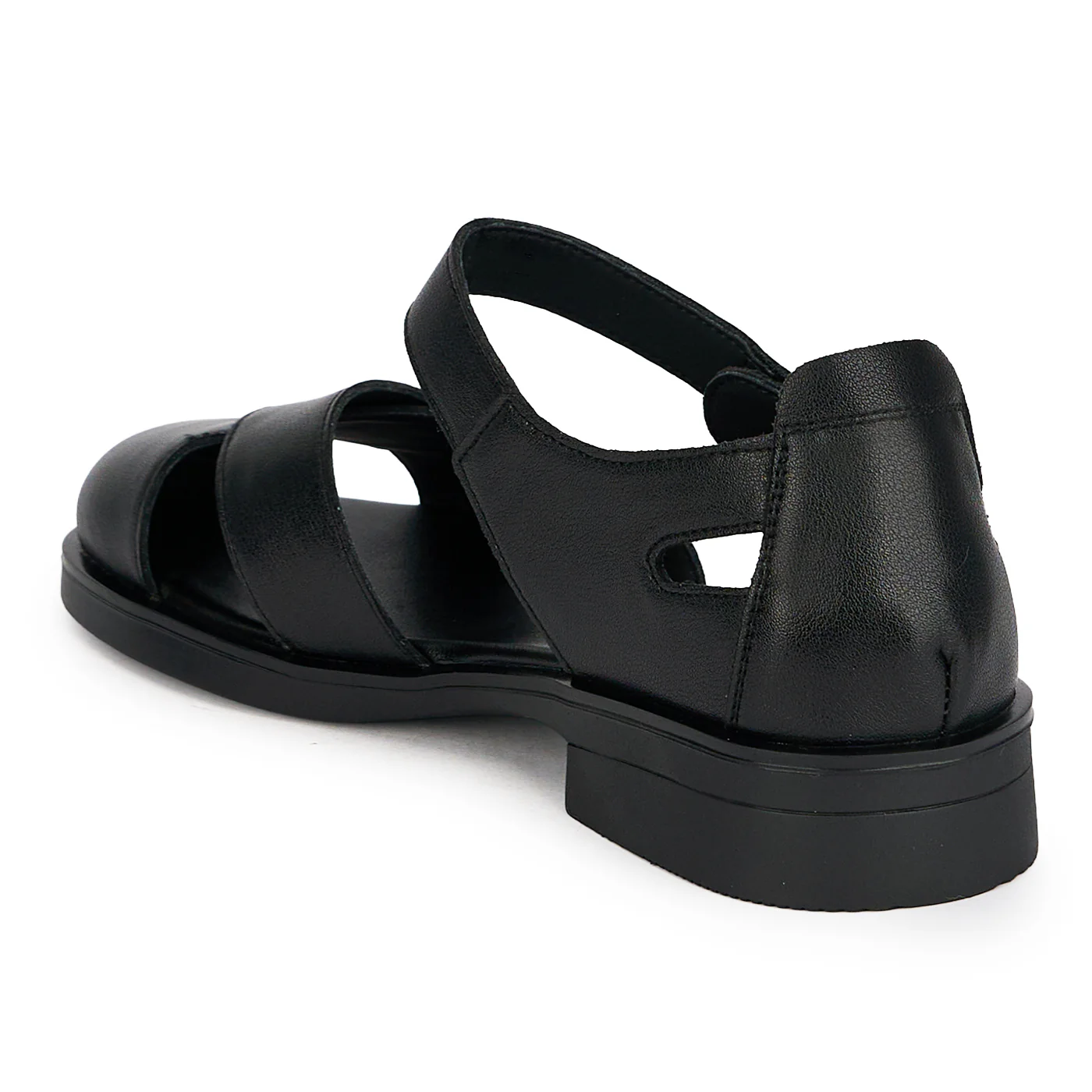 Sandale dama din piele naturala neagra 19603 - Image 2