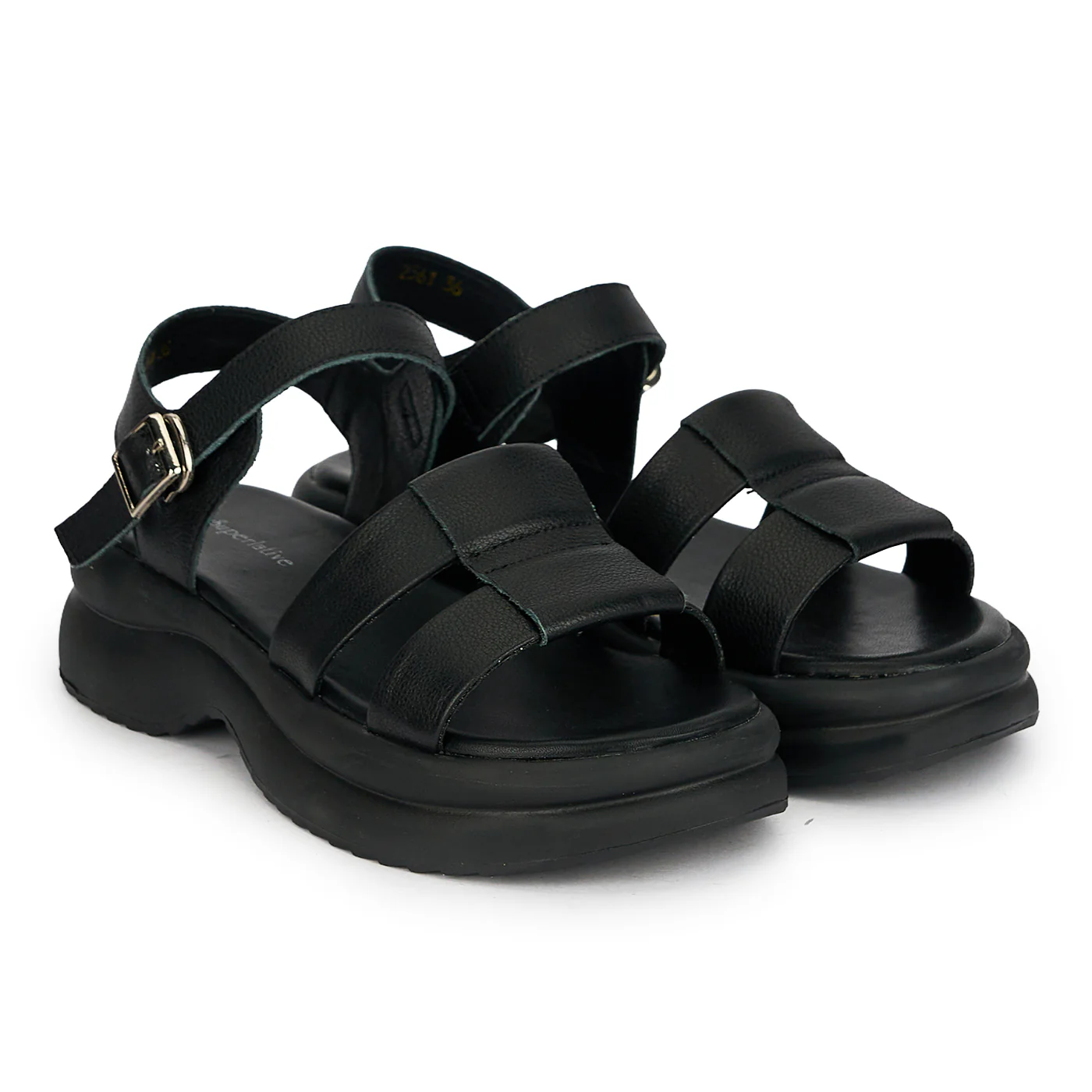 Sandale dama din piele naturala neagra 19739 - Image 4