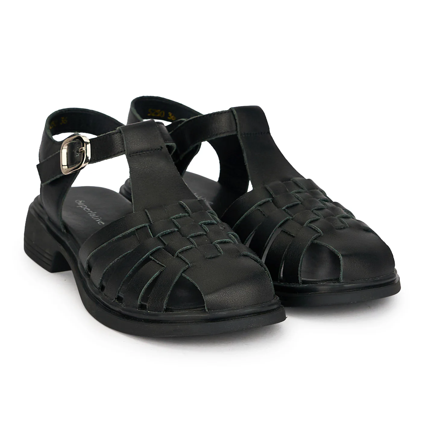 Sandale dama din piele naturala neagra 19790 - Image 4