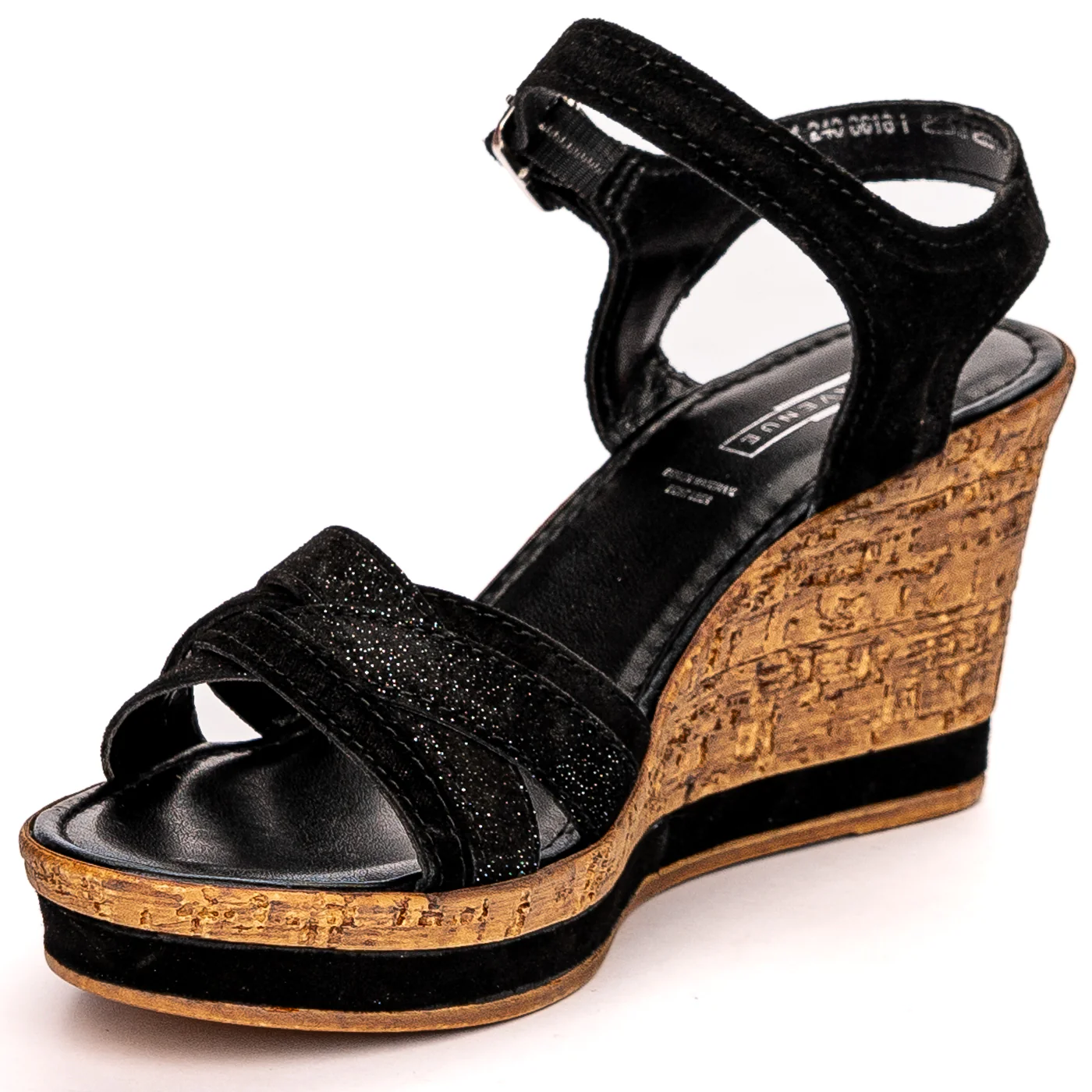 Sandale dama din piele naturala neagra cu platforma 12999 - Image 7