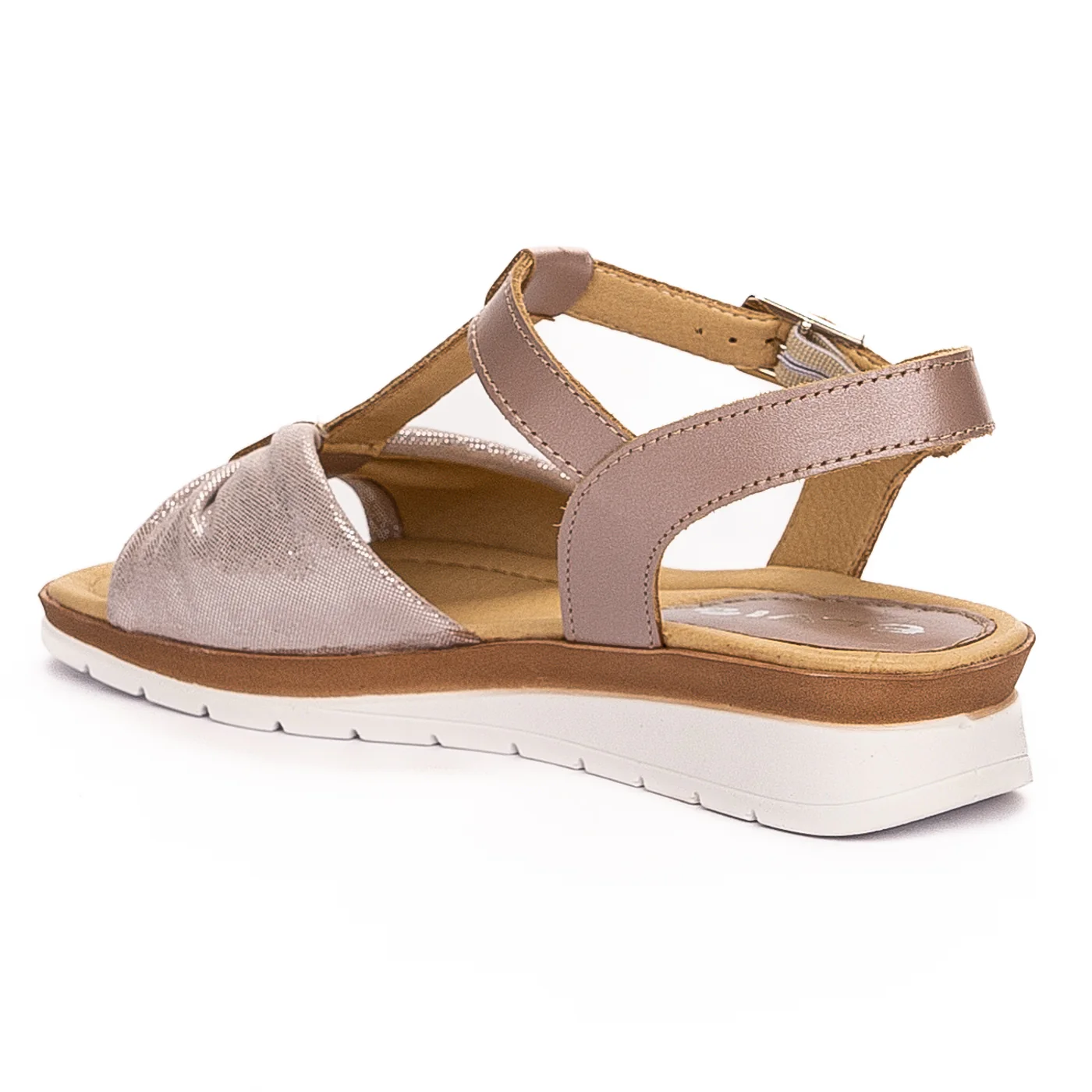 Sandale dama din piele naturala roz 13280 - Image 2