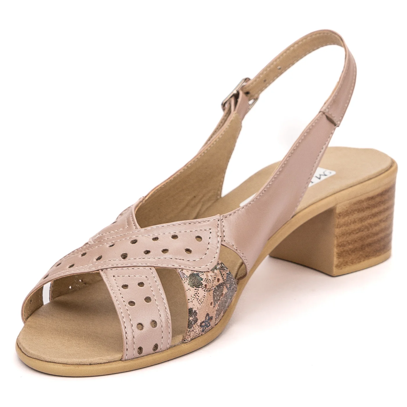 Sandale dama din piele naturala roz 13542 - Image 3