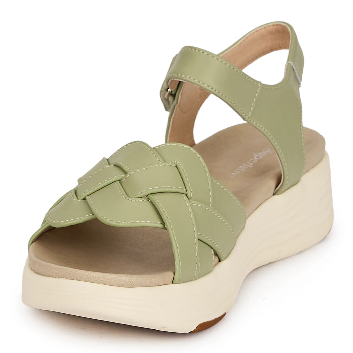 Sandale dama din piele naturala verde 19733 - Image 3