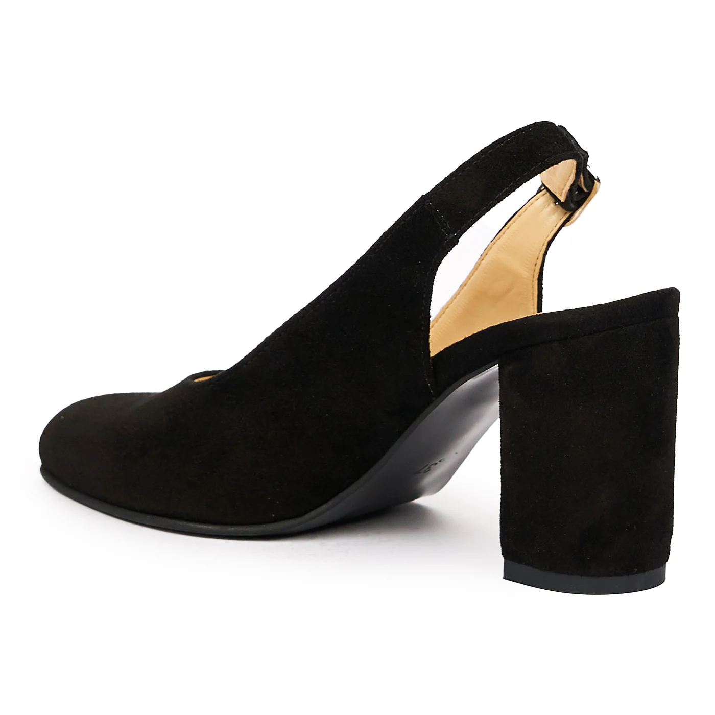 Sandale dama elegante din piele naturala neagra 9395 - Image 3