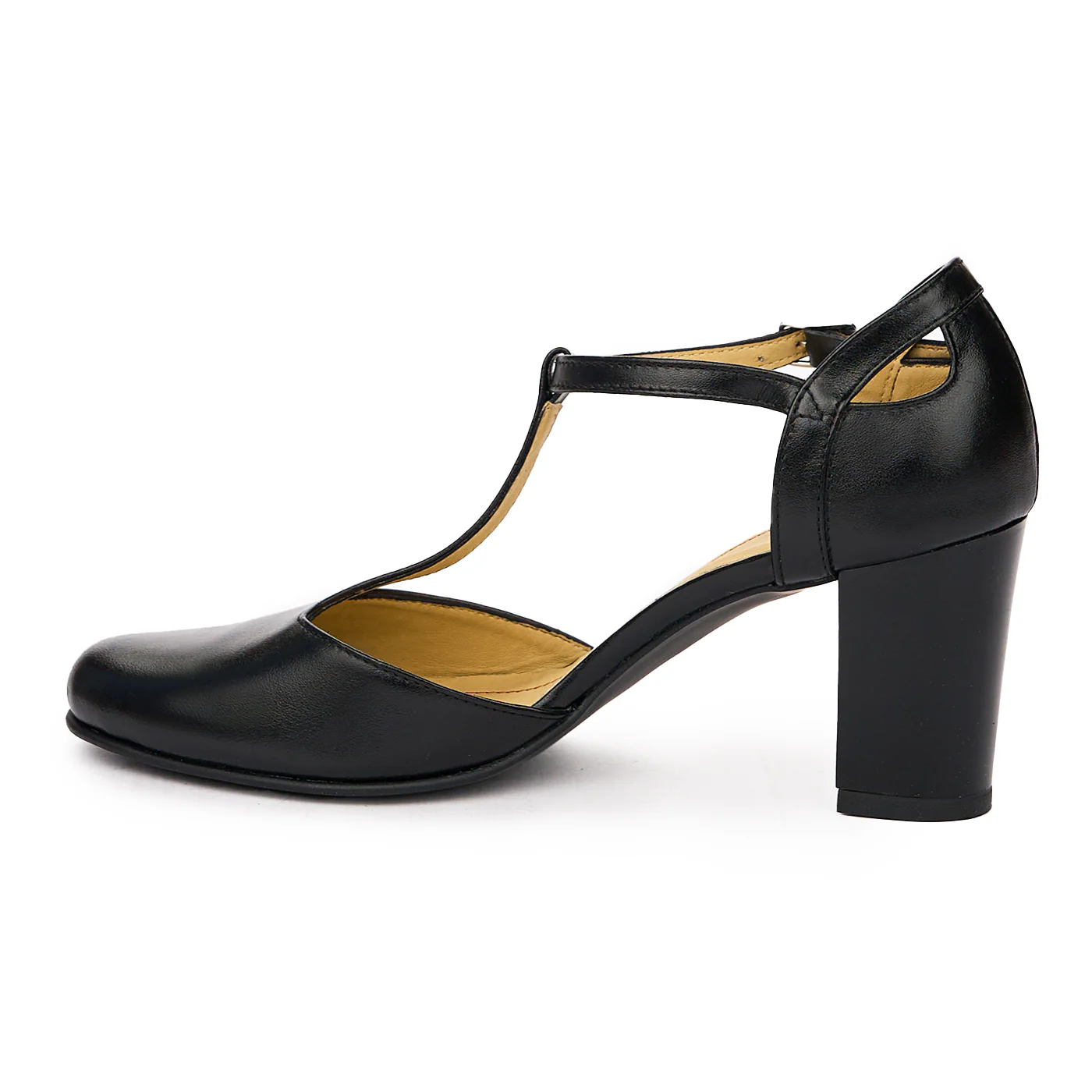 Sandale dama Elegante Din Piele Naturala Cu Toc Gros 8933 - Image 3