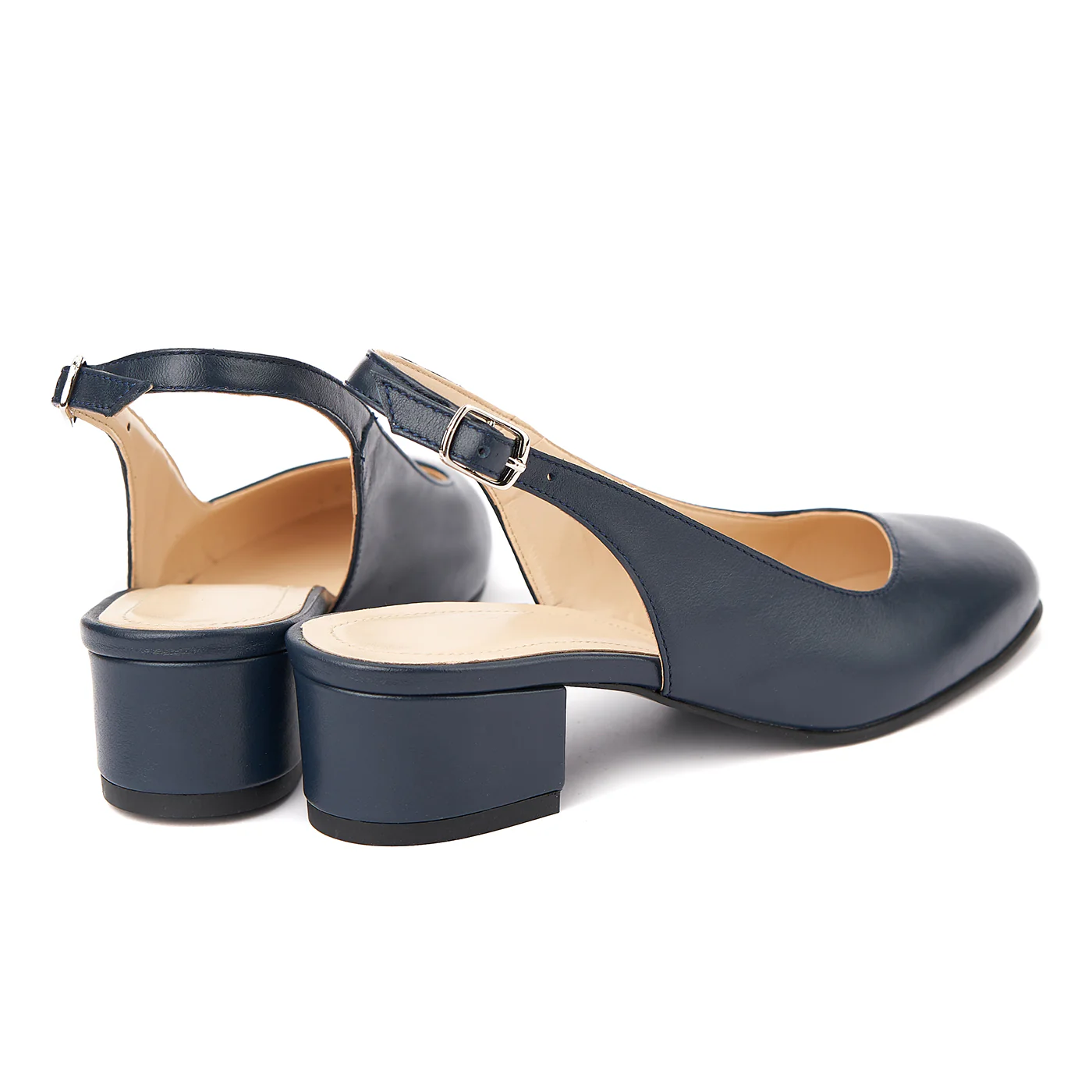 Sandale elegante din piele naturala cu toc mic 5256 - Image 2