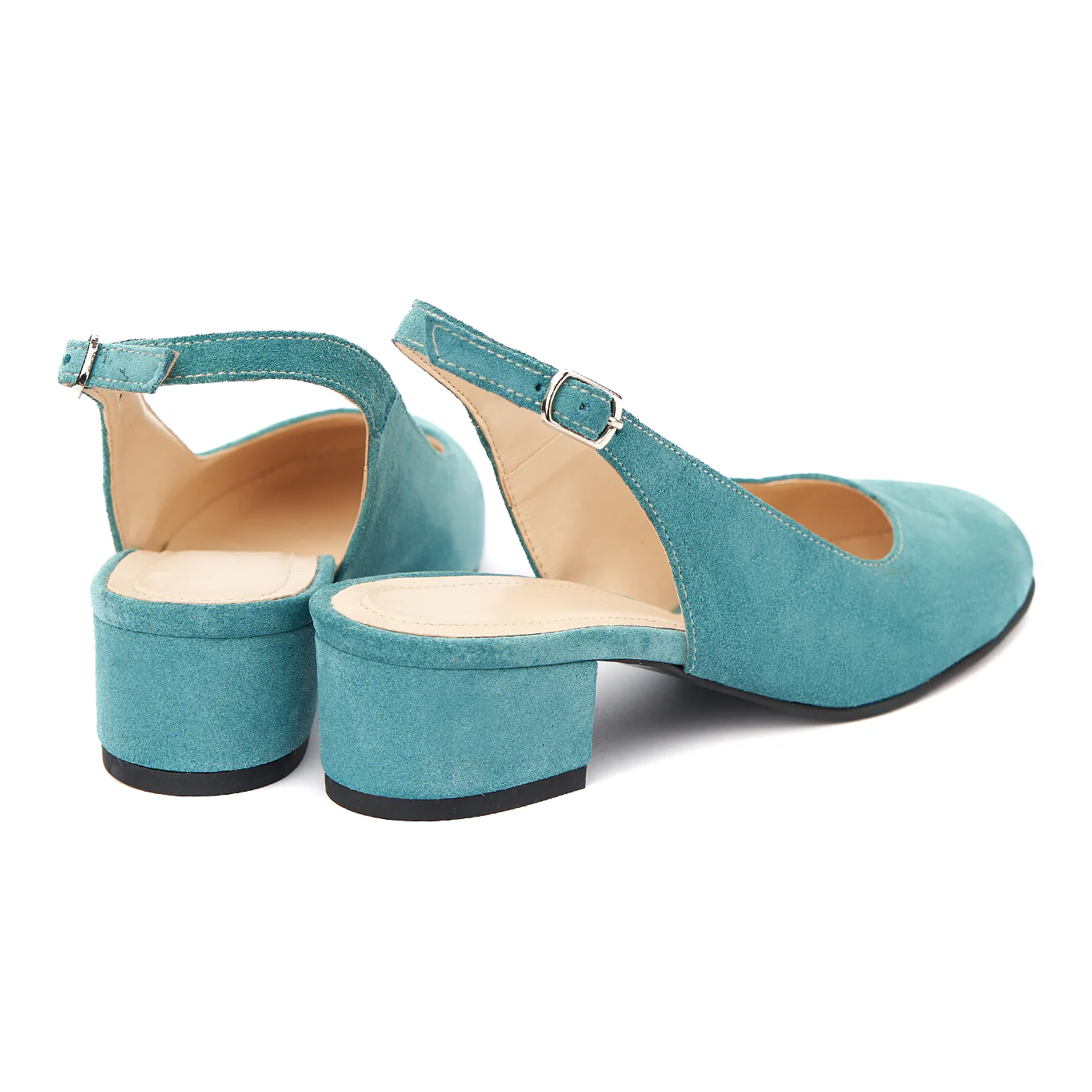 Sandale elegante din piele naturala cu toc mic 5258 - Image 2