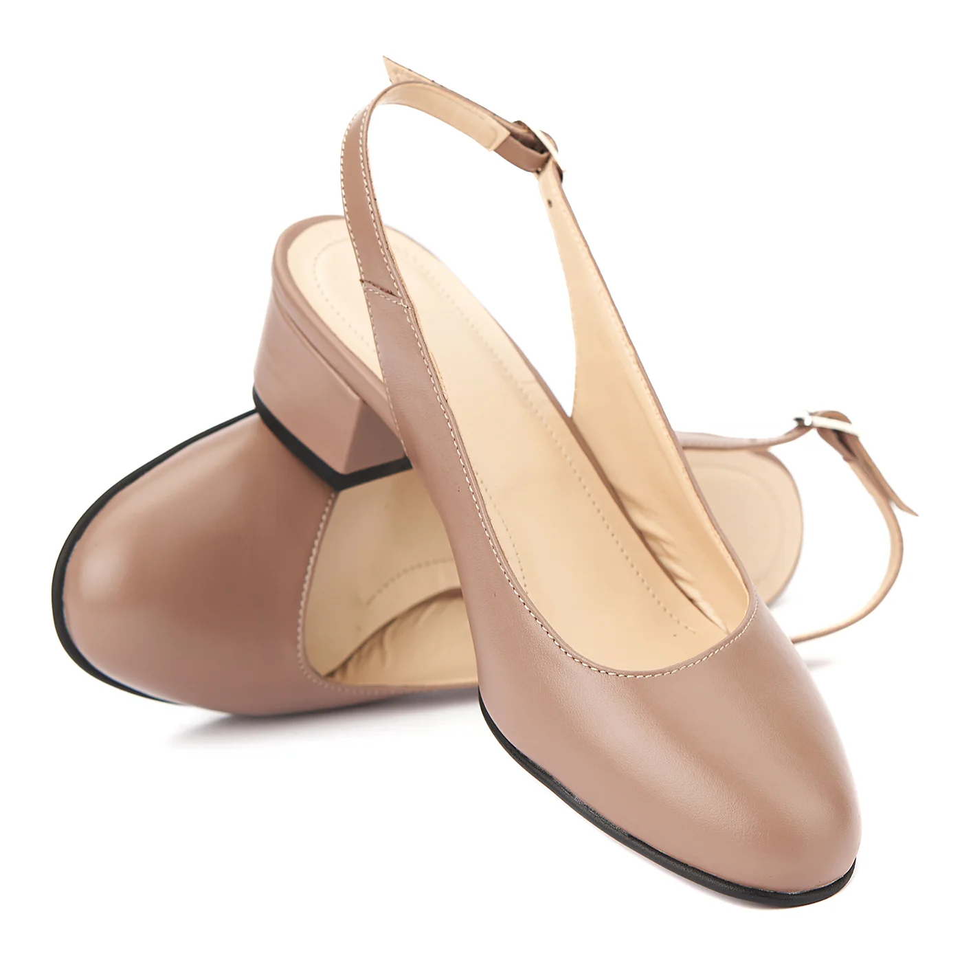 Sandale elegante din piele naturala cu toc mic 5259 - Image 4
