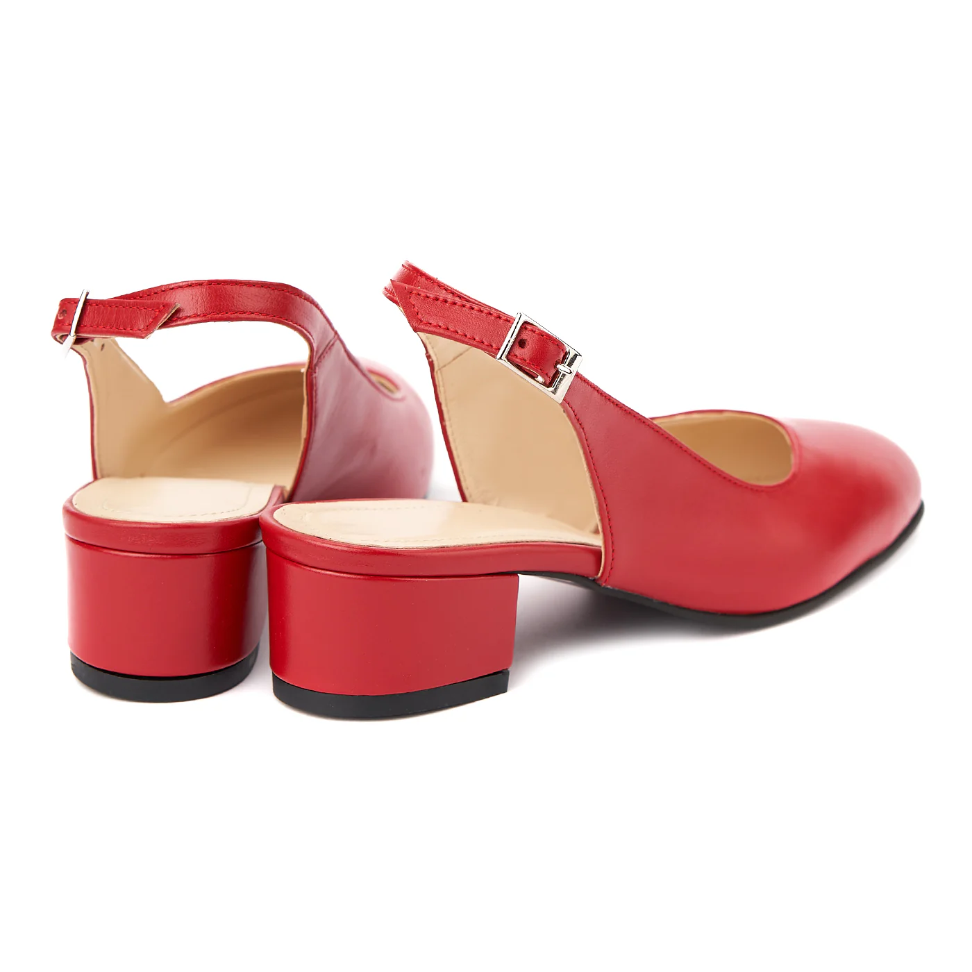 Sandale elegante din piele naturala cu toc mic 5260 - Image 2