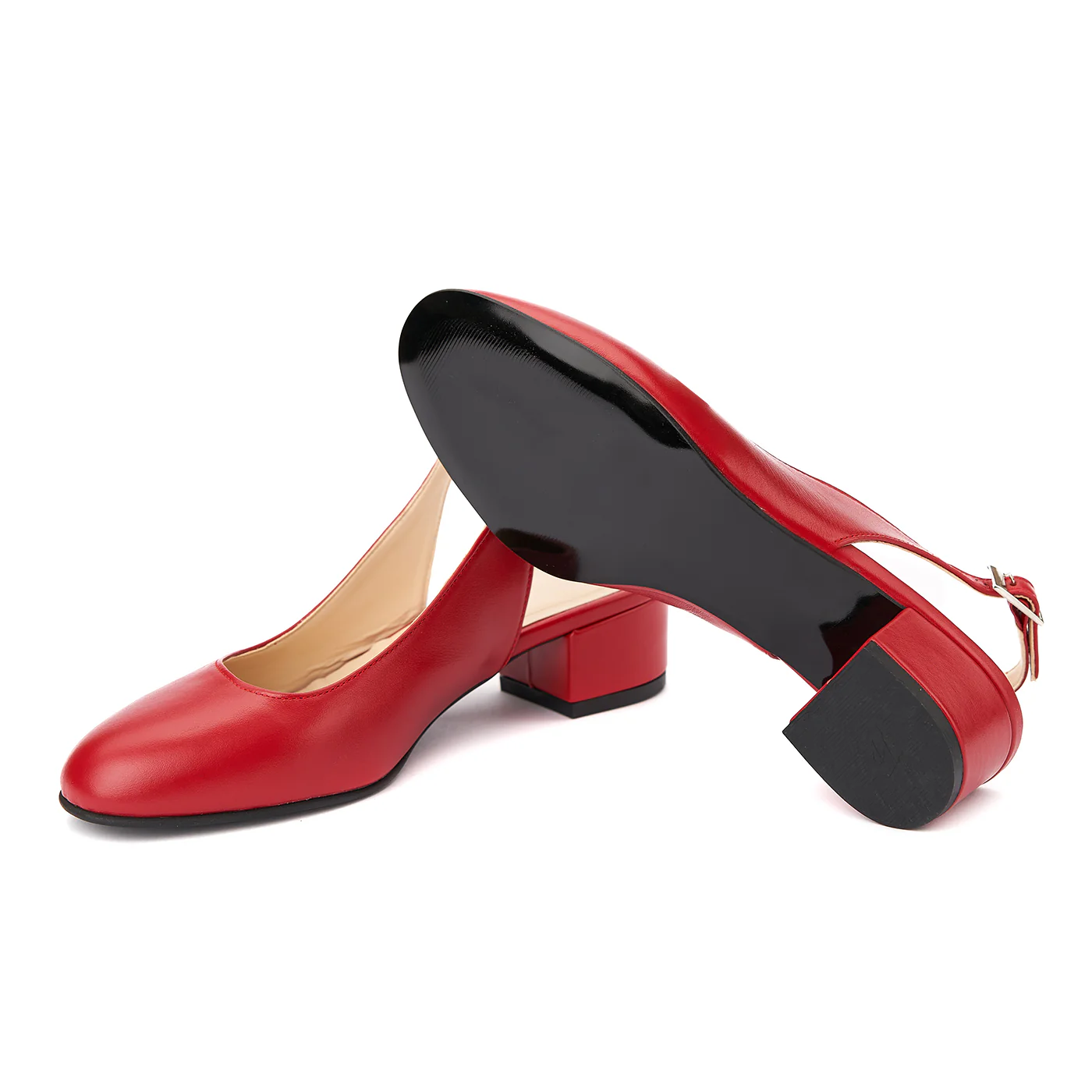 Sandale elegante din piele naturala cu toc mic 5260 - Image 3