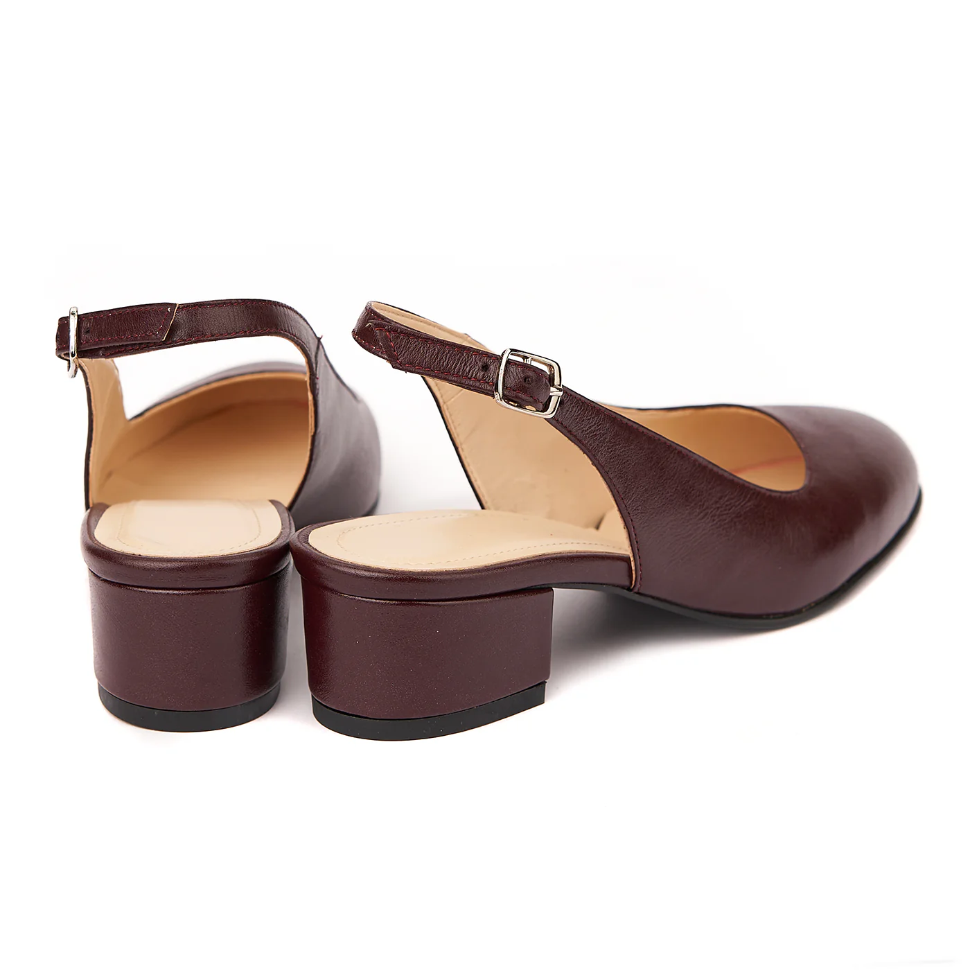 Sandale elegante din piele naturala cu toc mic 5276 - Image 2