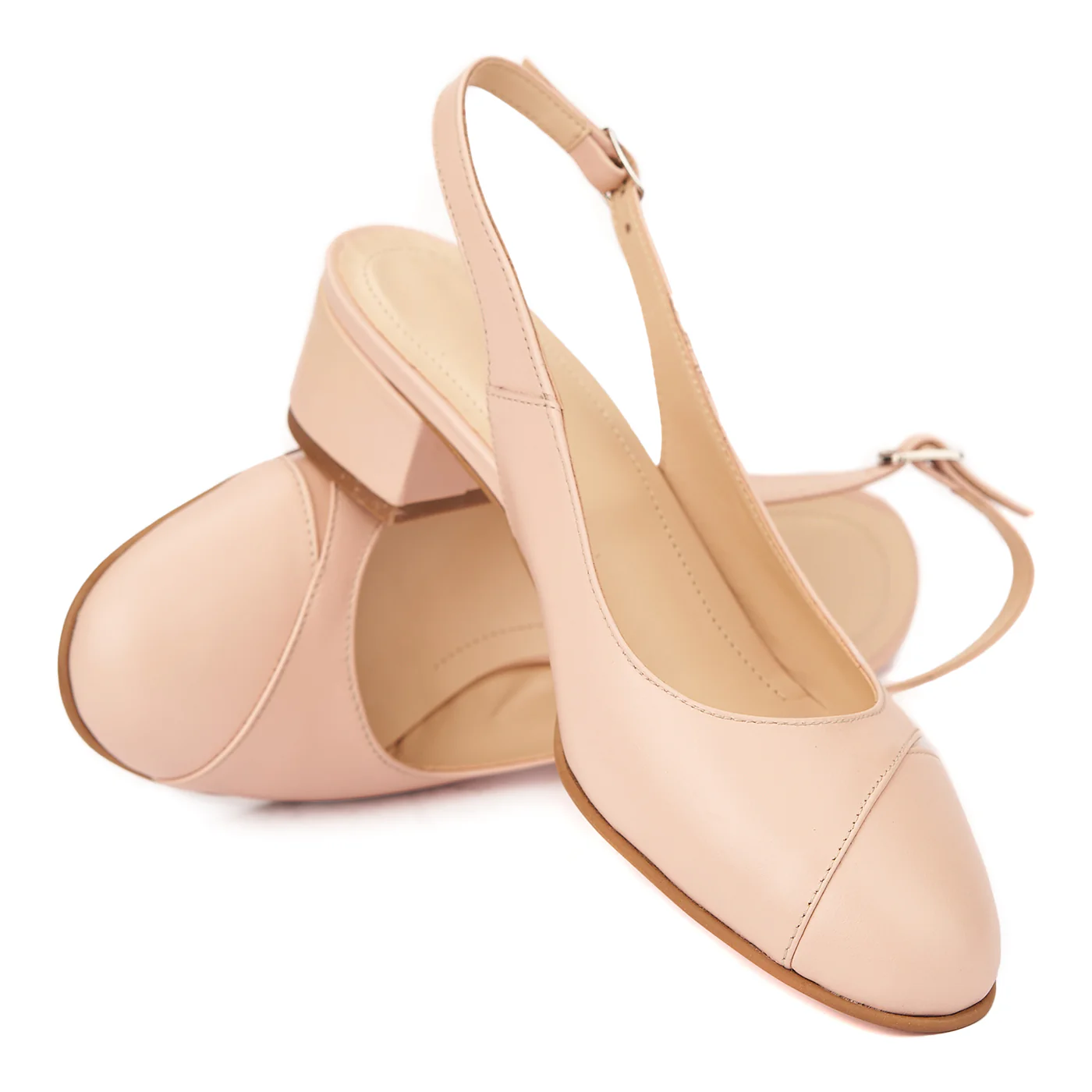 Sandale elegante din piele naturala cu toc mic 5281 - Image 4