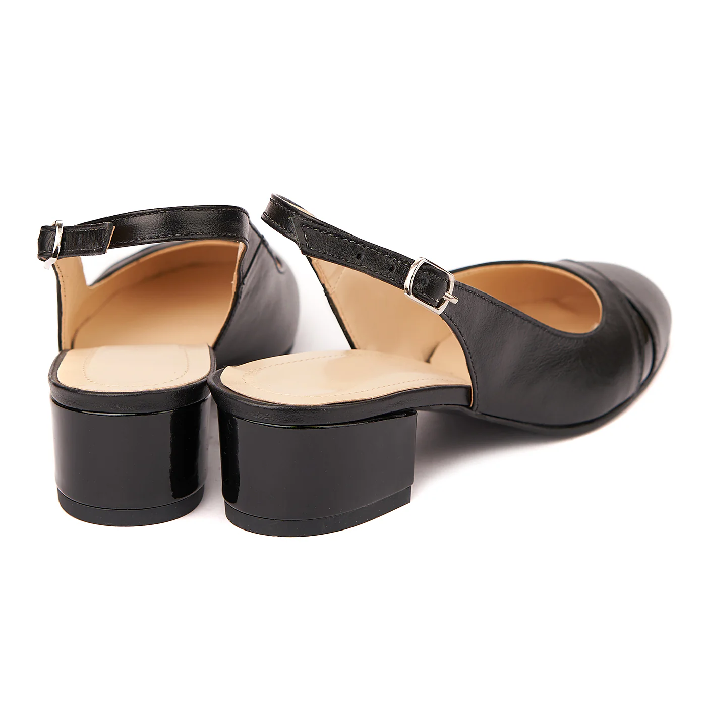 Sandale elegante din piele naturala cu toc mic 5285 - Image 3