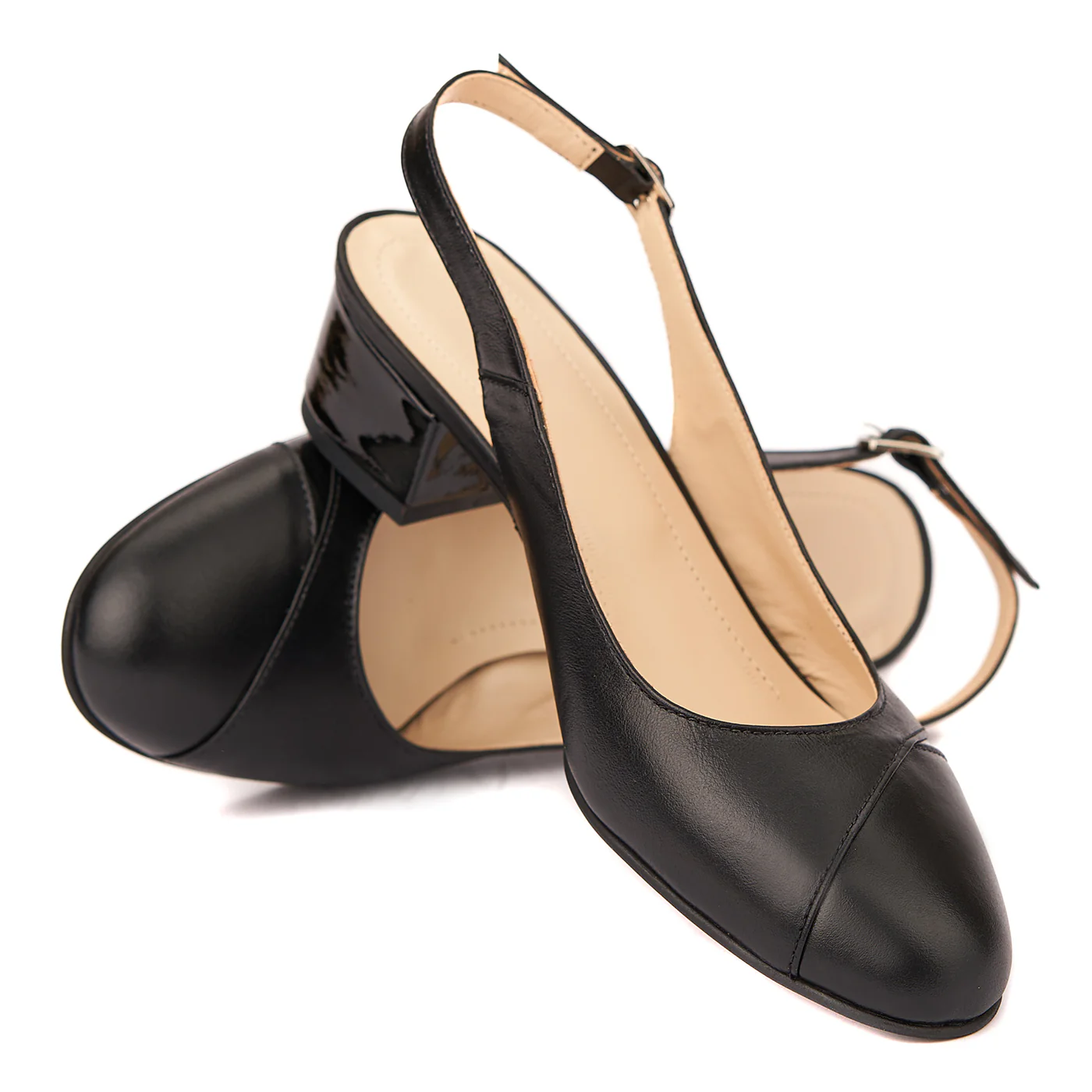 Sandale elegante din piele naturala cu toc mic 5285 - Image 5